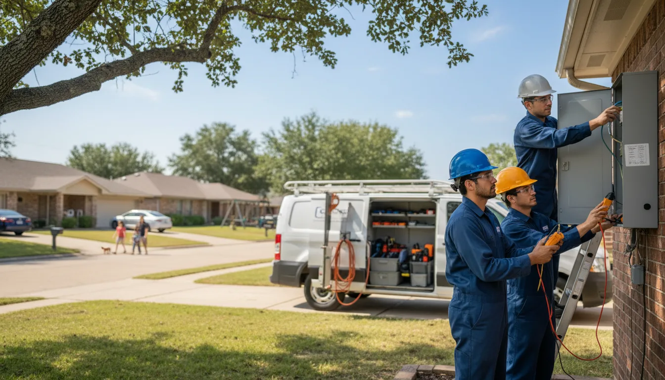 Certified electrician providing emergency electrical services in Griswold, IA